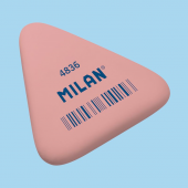 MILAN PNM4836 ESNEK SENTETİK ÜÇGEN SİLGİ - PEMBE - 36ADET - 1