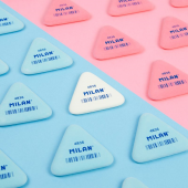 MILAN PNM4836 ESNEK SENTETİK ÜÇGEN SİLGİ - PEMBE - 36ADET - 4