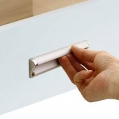 Mobilya Dolap Kapak Çekmece Kulpu Kulbu 192 mm Mat Krom Metal Kulp thumbnail 3