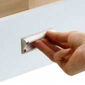 Mobilya Dolap Kapak Çekmece Kulpu Kulbu 96 mm Mat Krom Metal Kulp - 3