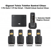 Gigaset C530 IP 5 Dahili Dect Telsiz Kablosuz Telefon Santrali - 1