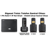 Gigaset C530 IP 3 Dahili Dect Telsiz Kablosuz Telefon Santrali - 1