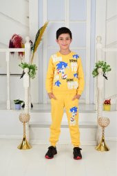Life For Moda Erkek Çocuk Sonic Baskılı Pamuk Eşofman Takımı - 2