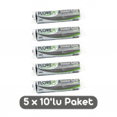 Florex Standart Battal Boy Çöp Torbası 72x95 Cm 10lu Rulo Siyah 5 Rulo (50 Adet) - 1