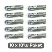 Florex Standart Battal Boy Çöp Torbası 72x95 Cm 10lu Rulo Siyah 10 Rulo (100 Adet) - 1