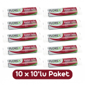 Florex Standart Jumbo Boy Çöp Torbası 80x110 Cm 10lu Rulo Siyah 10 Rulo (100 Adet) - 1