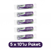 Florex Standart Büyük Boy Çöp Torbası 65x80 Cm 10lu Rulo Siyah 5 Rulo (50 Adet) - 1