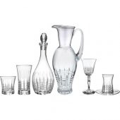 Kcd Helen Sade 61 Parça Cam Sofra Sunum Çeyiz Seti Su Bardak Takımı Kesme El Dekor thumbnail 2