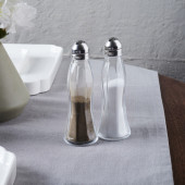 Porsima 15334 2'li Cam Gövdeli Metal Krom Kapaklı Tuzluk Biberlik - Baharatlık Karabiberlik Seti - 50 mL - 3