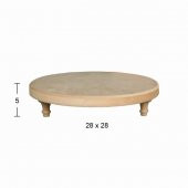 Ayaklı Yuvarlak Sunumluk 28x28cm SN24 thumbnail 1