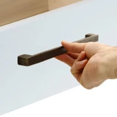 Volkan 192 mm Eskitme Antik Sarı Metal Mobilya Mutfak Çekmece Dolap Dolabı Kulpu Kulbu Kulpları thumbnail 4