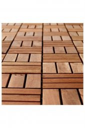 Parke Balkon Teras Yer Döşemesi ( 30 X 30 Cm ) Koyu Kahverengi 9 Adet (0.81 M2 ) - 4