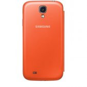 Samsung S4 i9500 Kapaklı Kılıf Turuncu EF-FI950BOEGWW - 4