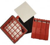 Fakir Veyron uyumlu Yıkanabilir Kaset Filtre + Keçe + Sünger Seti Kırmızı - 1