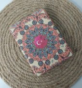 Ayna Cep Çanta Makyaj Aynası Büyüteç Desenli Dikdörtgen Ayna - 1