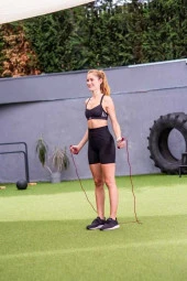 Slazenger Petek Elcikli Ayarlanabilir Atlama İpi (2,75 m) thumbnail 6