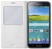 Samsung S5 S-View Kılıf Noktalı Beyaz EF-CG900BWEGWW - 3
