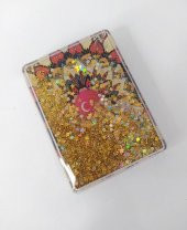 Ayna Cep Çanta Seyehat Aynası Sulu Pullu Makyaj Kozmetik Büyüteç Kompakt - 2