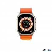 Winex 42-44mm Yeni Nesil Apple Uyumlu Akıllı Saat Kordonu Hasır Kancalı Turuncu - 3