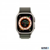 Winex 42-44mm Yeni Nesil Apple Uyumlu Akıllı Saat Kordonu Hasır Kancalı Yeşil - 2