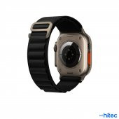 ScHitec 42-44mm Yeni Nesil Apple Uyumlu Akıllı Saat Kordonu Hasır Kancalı Siyah - 4