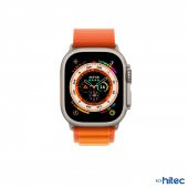ScHitec 42-44mm Yeni Nesil Apple Uyumlu Akıllı Saat Kordonu Hasır Kancalı Turuncu - 3