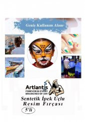 Fırça Seti 5 Li Sentetik İpek Uçlu Resim Fırçası 1 Paket Suluboya Akrilik Boya Guaj Boya Yağlı Boya - 4