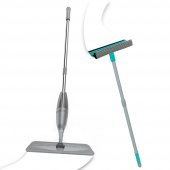 PONY SÜPER 2 Lİ SPREY MOP + TELESKOPİK SAPLI CAM SİLECEĞİ GRİ PASPAS TEMİZLİK SETİ - 2