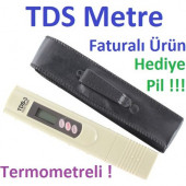TDS Metre Su Kalitesi Ölçüm Cihazı Termometreli TDS Ölçer AA189 - 1