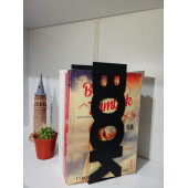 RİSİNGMABER Dekoratif Dikey Book Yazı Tasarımlı Kitap Tutucu Desteği Mat Siyah - 2