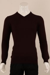 Slim Fit Yünlü Triko - 4
