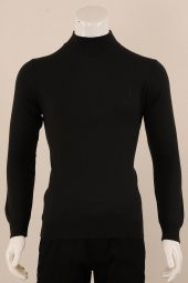Slim Fit Yünlü Boğazlı Triko - 10
