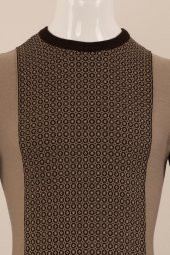 Slim Fit Yünlü Desenli Spor Triko - 9