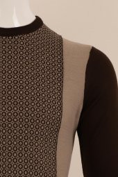 Slim Fit Yünlü Desenli Spor Triko - 10