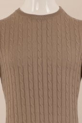 Slim Fit Yünlü Desenli Örgü Triko - 9