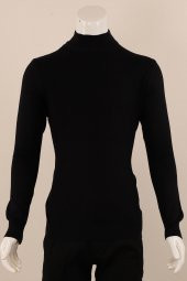 Slim Fit Yünlü Boğazlı Spor Triko - 1