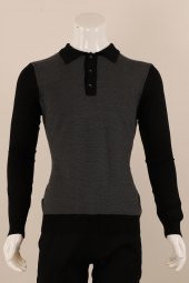 Slim Fit Yünlü Düğmeli Yaka Spor Triko - 2