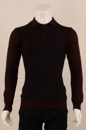 Slim Fit Yünlü Düğmeli Yaka Spor Triko - 5