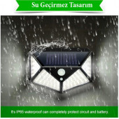 Solar Bahçe Lambası 100 Ledli Sensörlü Solar Lamba Bahçe Aydınlatma D03 - 4