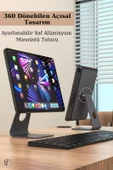 iPad Air 10,9 inç  4/5. Nesil Serisi Fuchsia FS609 Magnetik Tablet Standı - 3