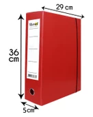 Arşiv ve Proje Kutusu 29x36x5cm Kırmızı 15’li - 4