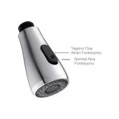 Çift Fonksiyonlu Beyaz Spiralli Arıtmalı Mutfak Bataryası 3 Yollu - 4