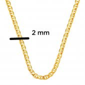 22 Ayar Mariner Altın Zincir - 60 cm thumbnail 5