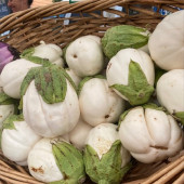 Tay Beyaz Nervürlü Patlıcan Tohumu thumbnail 3