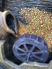 Led Aydınlatmalı Su Değirmenli Dekoratif Şelale 100x75x38cm DW72004 - Dekoratif Danışma Masası thumbnail 7