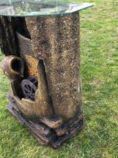 Led Aydınlatmalı Su Değirmenli Dekoratif Şelale 100x75x38cm DW72004 - Dekoratif Danışma Masası thumbnail 10