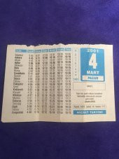 4 Mart 2001 Takvim Yaprağı - Nostalji Koleksiyonluk Takvim Yaprağı thumbnail 1