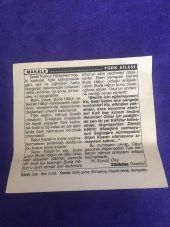 1 Kasım 2001 Takvim Yaprağı - Nostalji Koleksiyonluk Takvim Yaprağı C thumbnail 2