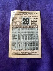 28 Haziran 2007 Takvim Yaprağı - Nostalji Koleksiyonluk Takvim Yaprağı thumbnail 1