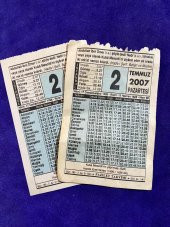 2 Temmuz 2007 Takvim Yaprağı - Nostalji Koleksiyonluk Takvim Yaprağı - 3
